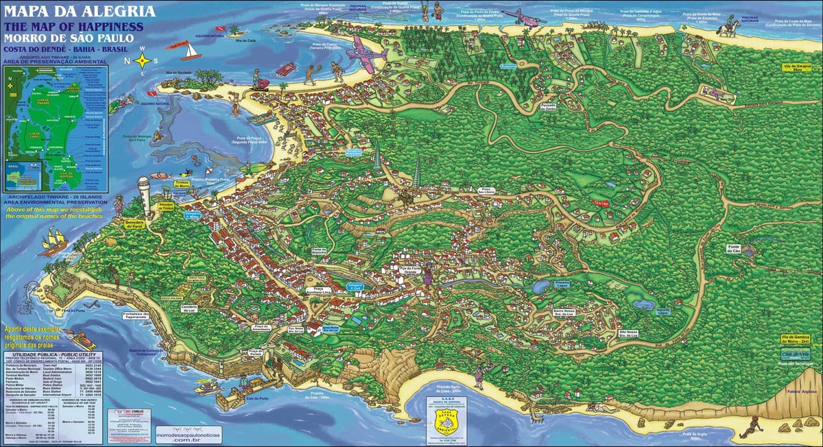 morro de Sao Paulo carte
