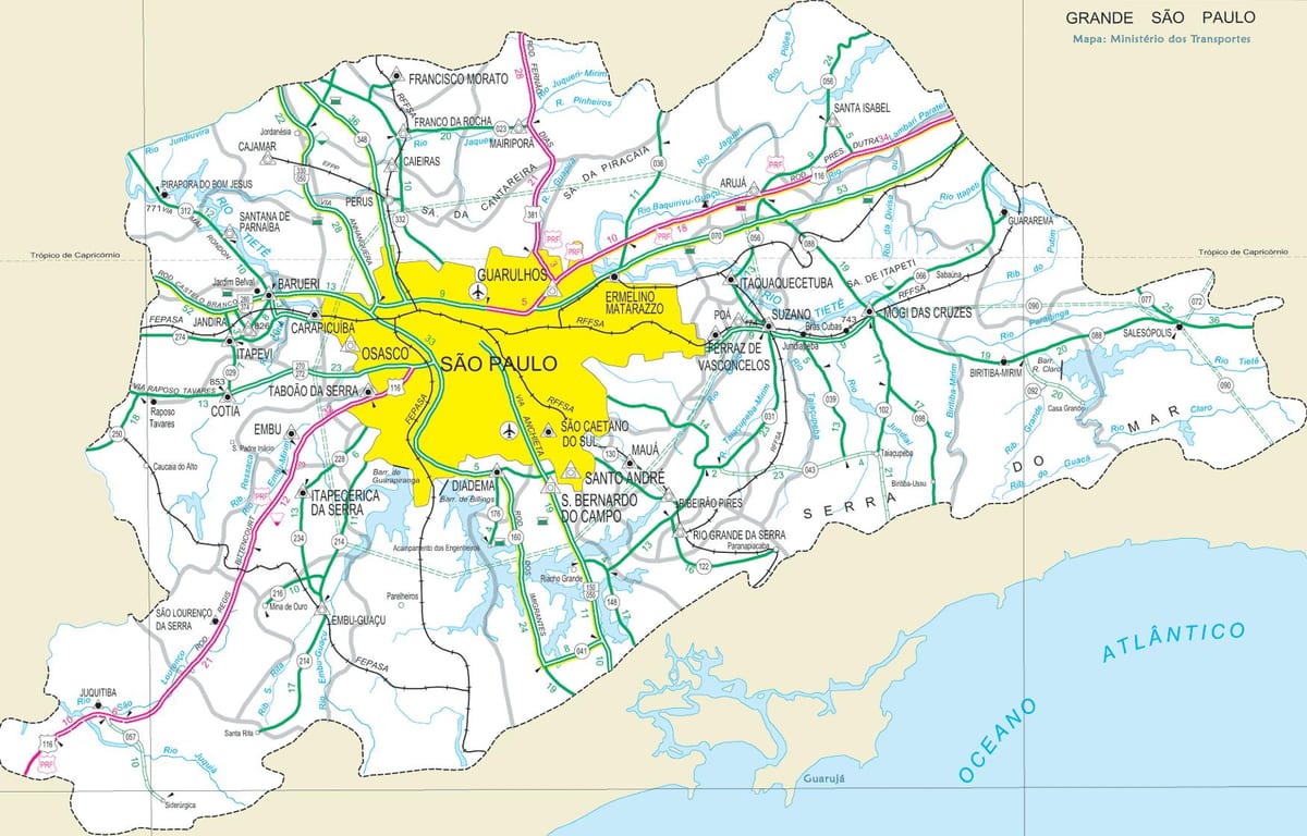 cartes de São Paulo