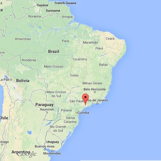 Sao Paulo sur la carte