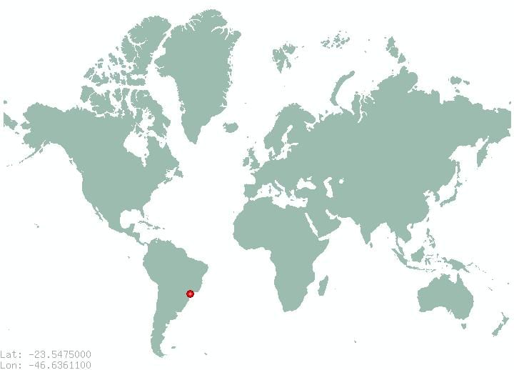 où est-Sao Paulo les localiser sur une carte