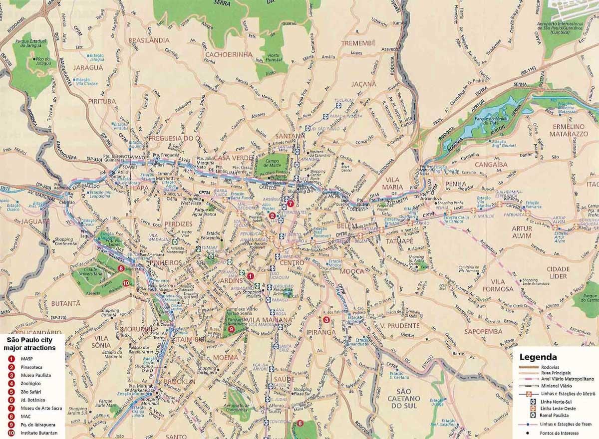 São Paulo jardin carte